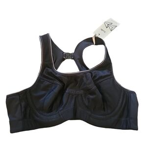 Yvette sports bra 36 A-C black light underwire new with tags WL303